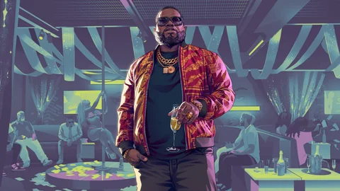 Official Grand Theft Auto VI artwork featuring Boobie Ike.