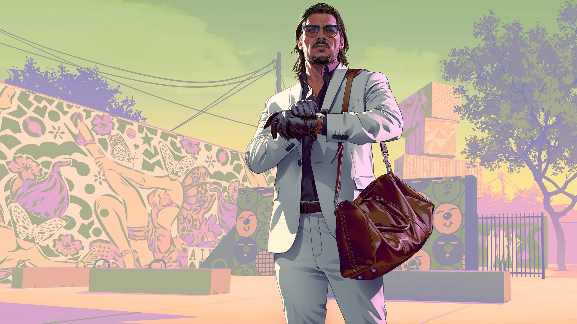Official Grand Theft Auto VI artwork featuring Raul Bautista.