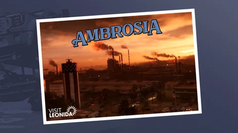 Official Grand Theft Auto VI postcard for Ambrosia.