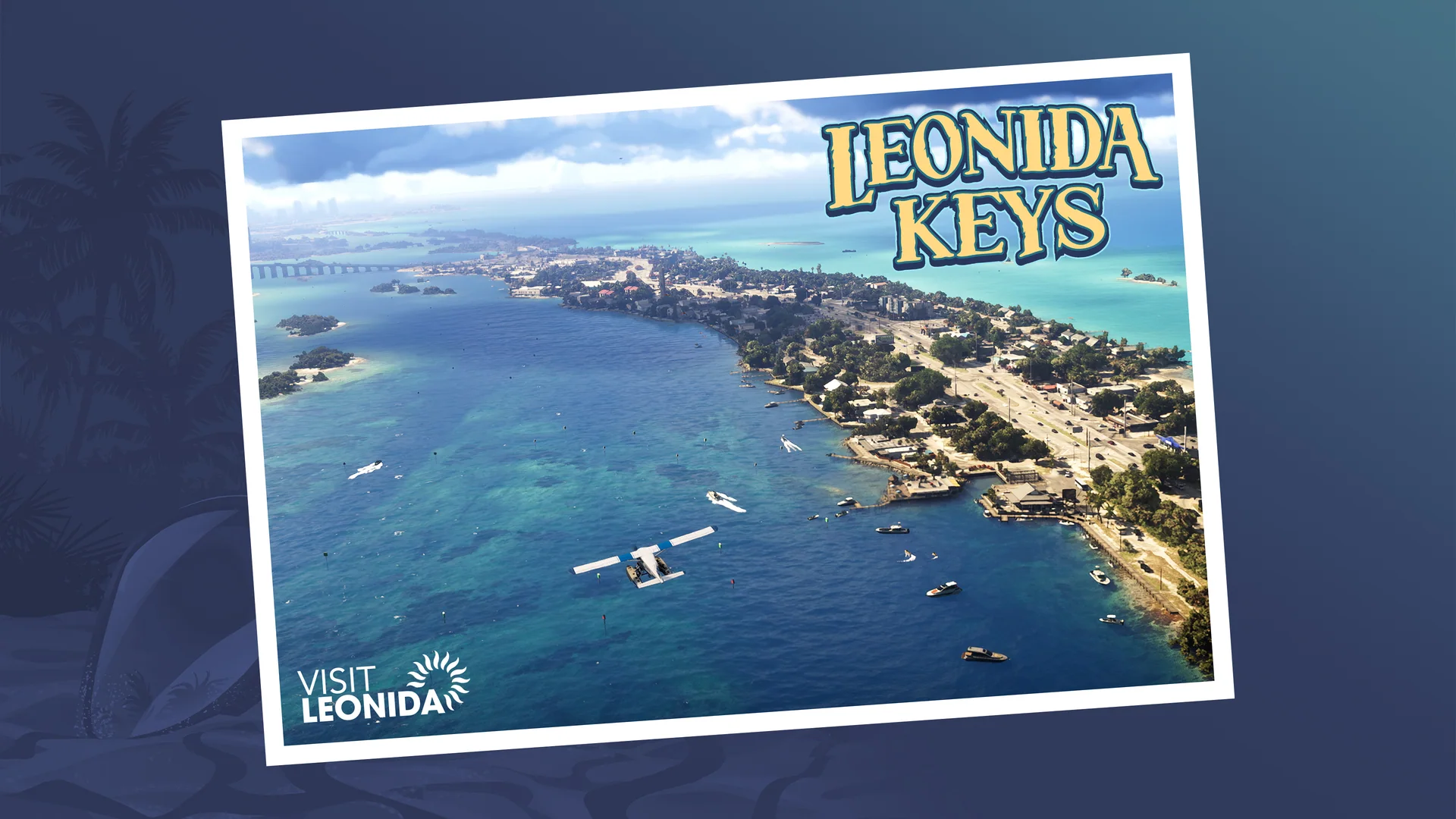 Official Grand Theft Auto VI postcard for Leonida Keys.