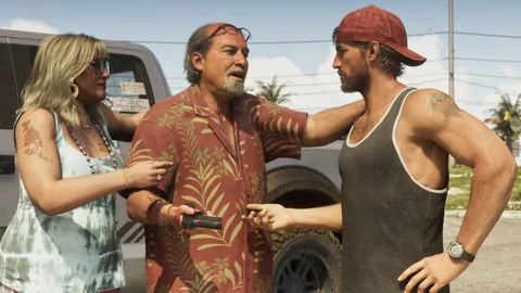 Official Grand Theft Auto VI screenshot showing Brian Heder.