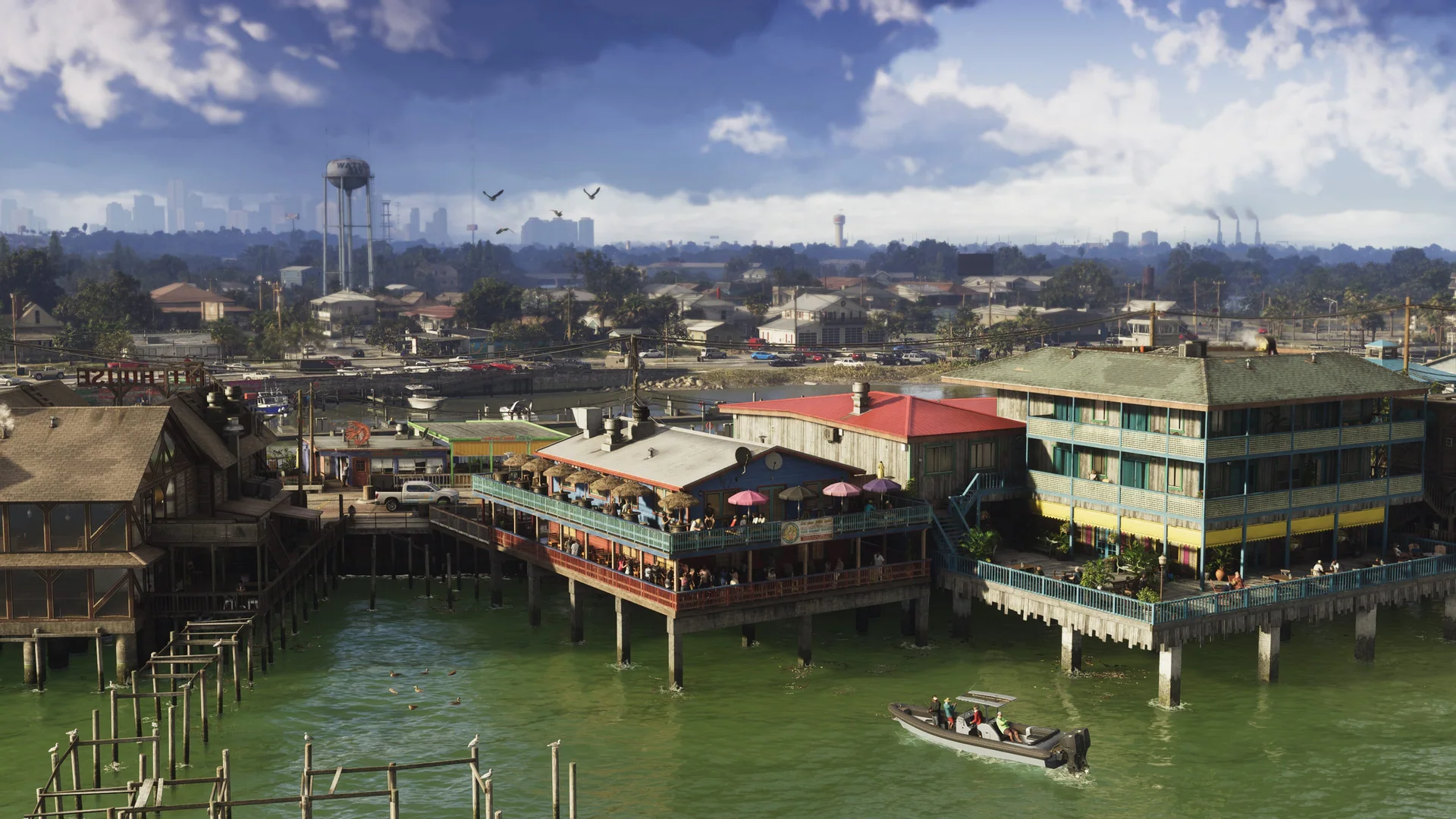 Official Grand Theft Auto VI screenshot showing Grassrivers.