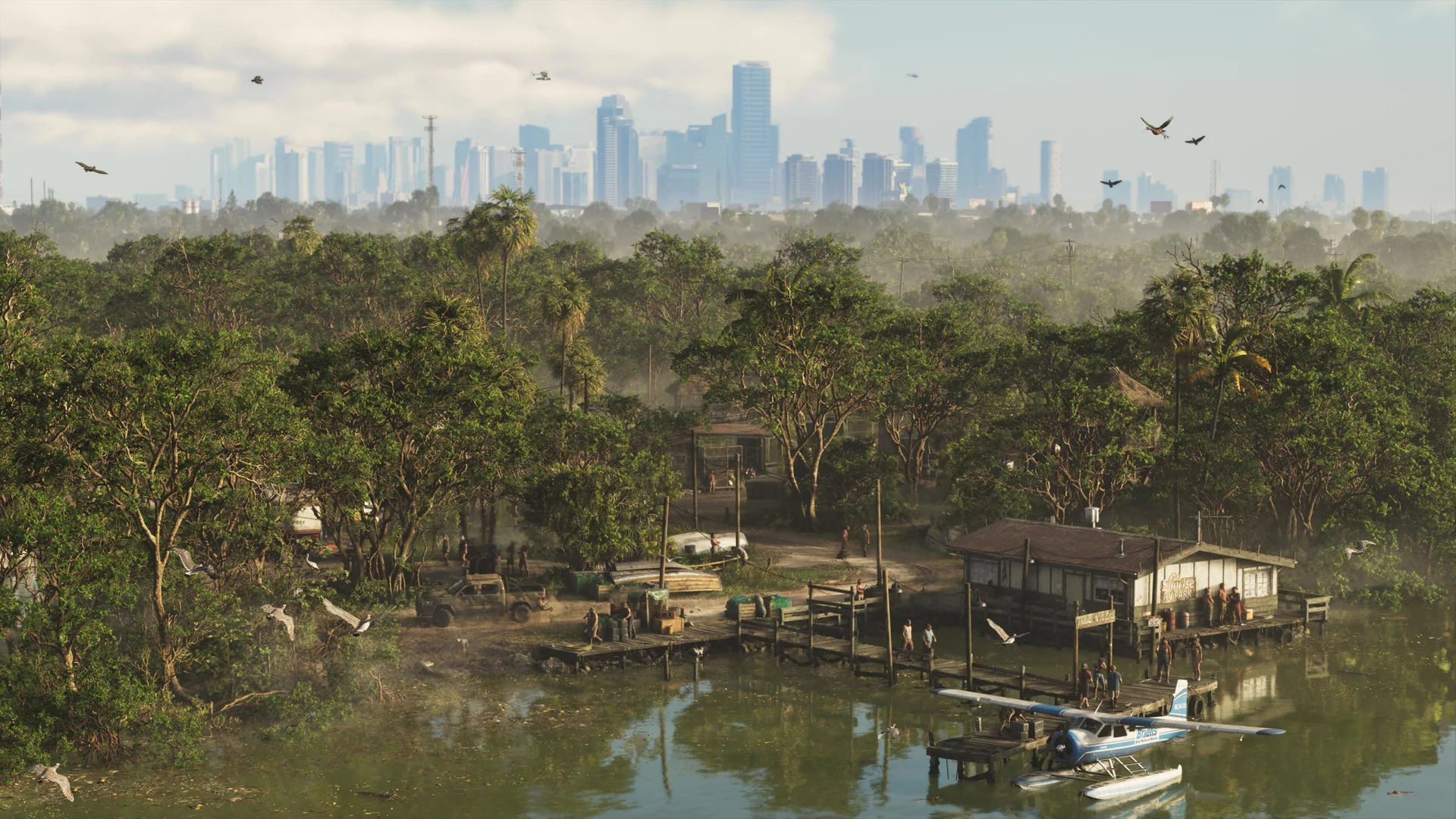 Official Grand Theft Auto VI screenshot showing Grassrivers.