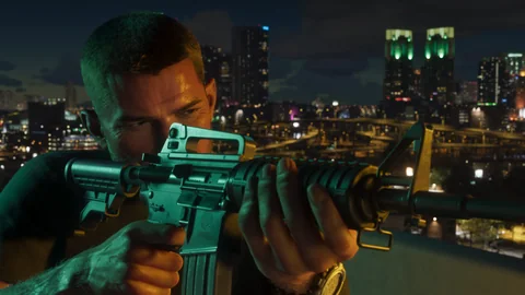 Official Grand Theft Auto VI screenshot showing Jason Duval.