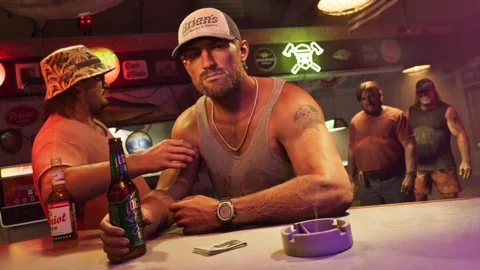 Official Grand Theft Auto VI screenshot showing Jason Duval.