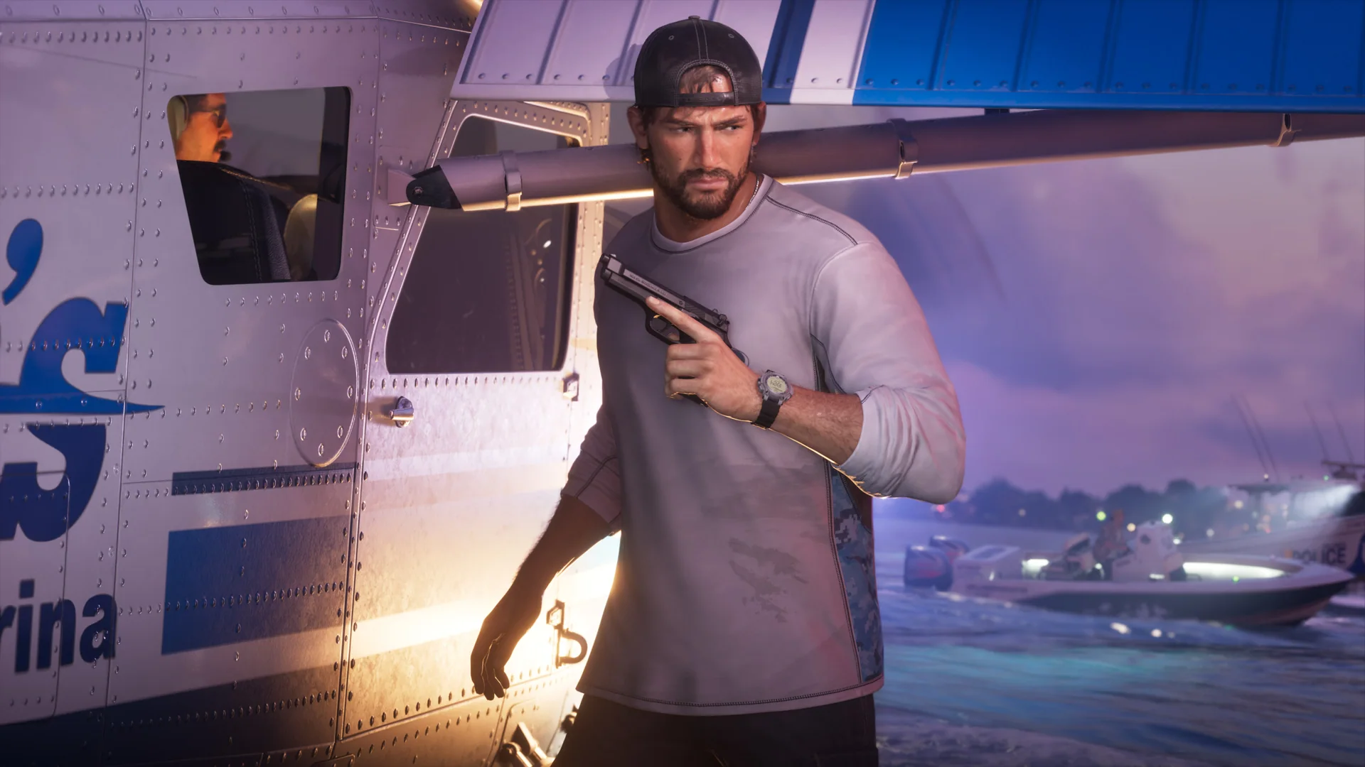 Official Grand Theft Auto VI screenshot showing Jason Duval.