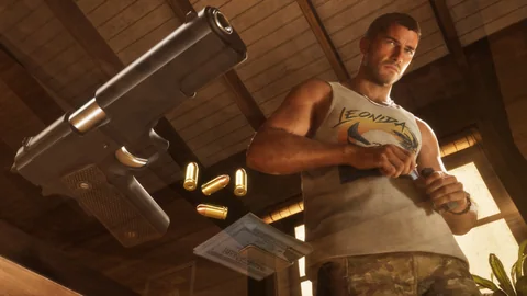 Official Grand Theft Auto VI screenshot showing Jason Duval.