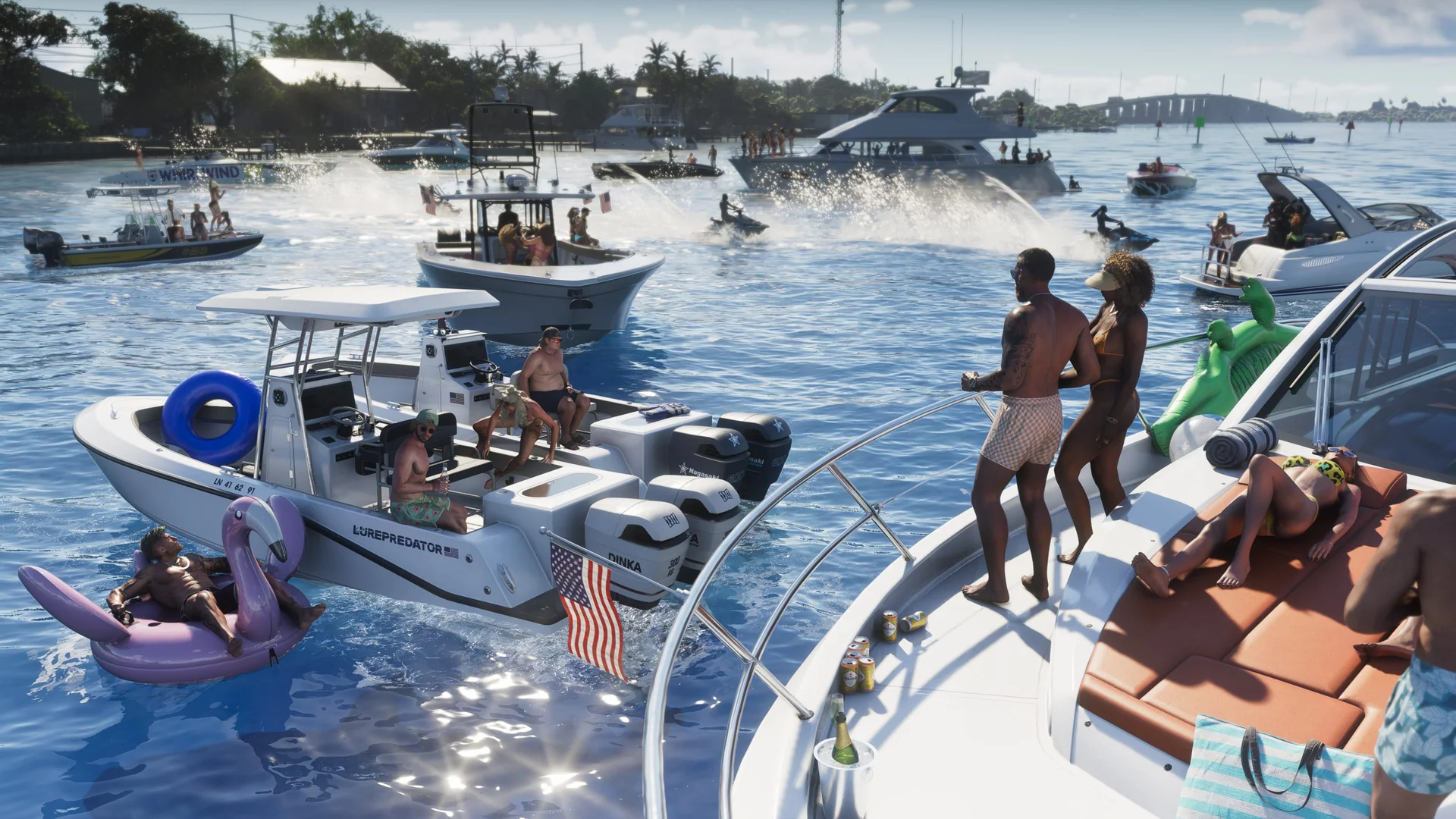 Official Grand Theft Auto VI screenshot showing Leonida Keys.