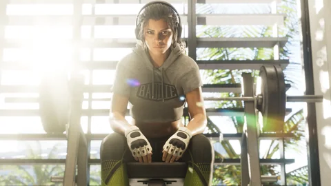 Official Grand Theft Auto VI screenshot showing Lucia Caminos.