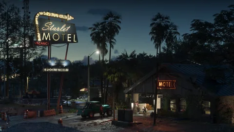 Official Grand Theft Auto VI screenshot showing Port Gellhorn.