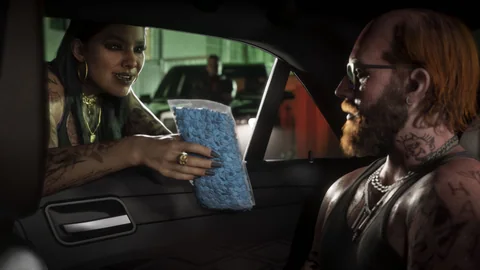 Official Grand Theft Auto VI screenshot showing Port Gellhorn.