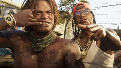 Official Grand Theft Auto VI screenshot showing Vice City.