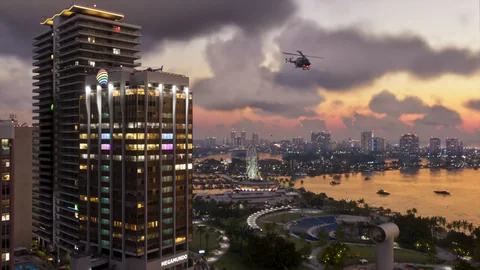 Official Grand Theft Auto VI screenshot showing Vice City.
